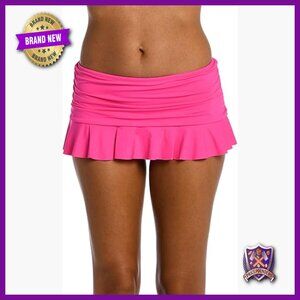 Size 12 High Rise Skirted Bikini Bottom Nylon Blend UPF 15